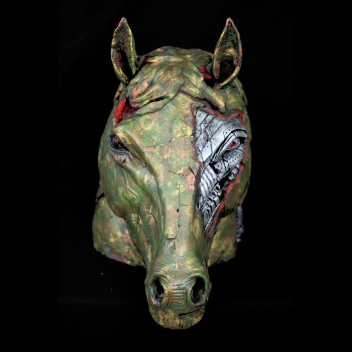 Cheval, sculpture de Dyson — L’Arche, vue 2