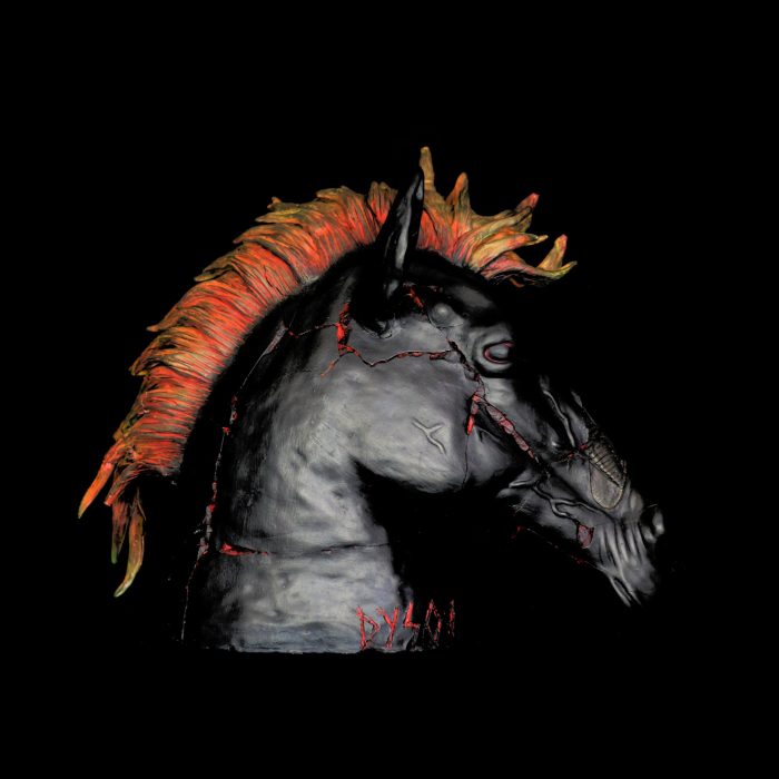 Cheval de l'enfer, sculpture de Dyson — L’Arche, vue 2