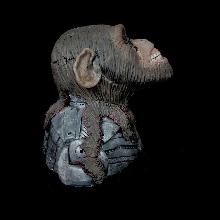 Chimpanzé, sculpture de Dyson — L’Arche, vue 5