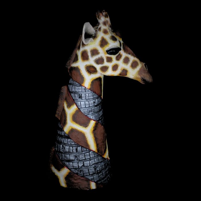Girafe, sculpture de Dyson — L’Arche, vue 2