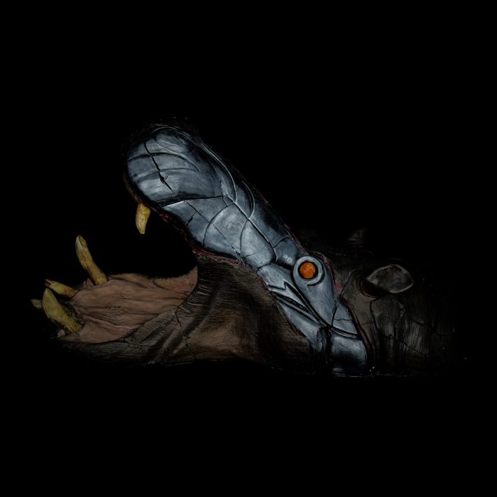 Hippopotame, sculpture de Dyson — L’Arche, vue 2