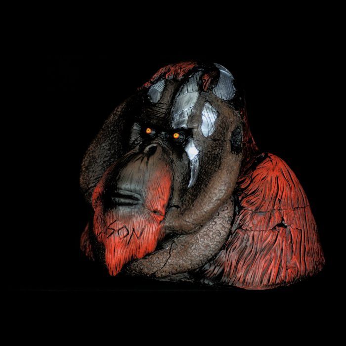 Orang-outan, sculpture de Dyson — L’Arche, vue 2