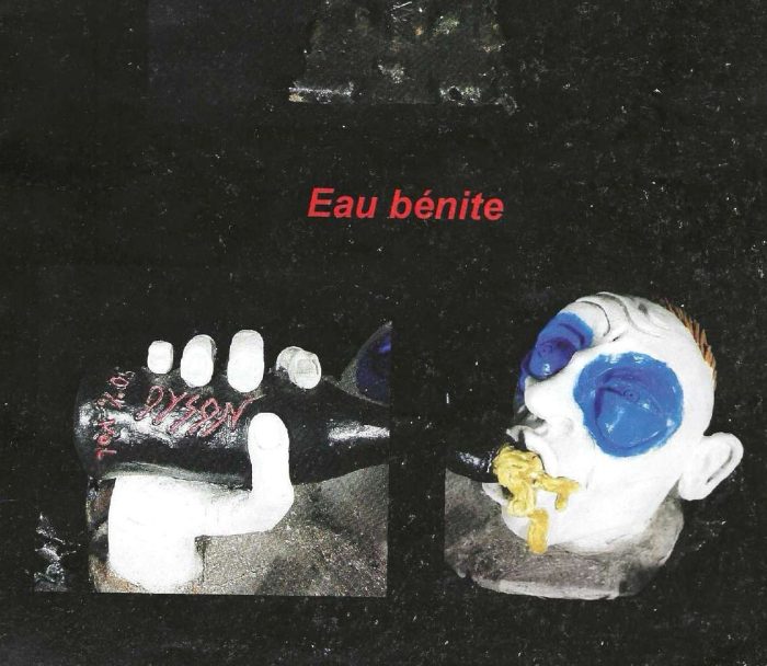 Eau bénite, sculpture de Dyson — planche du livret